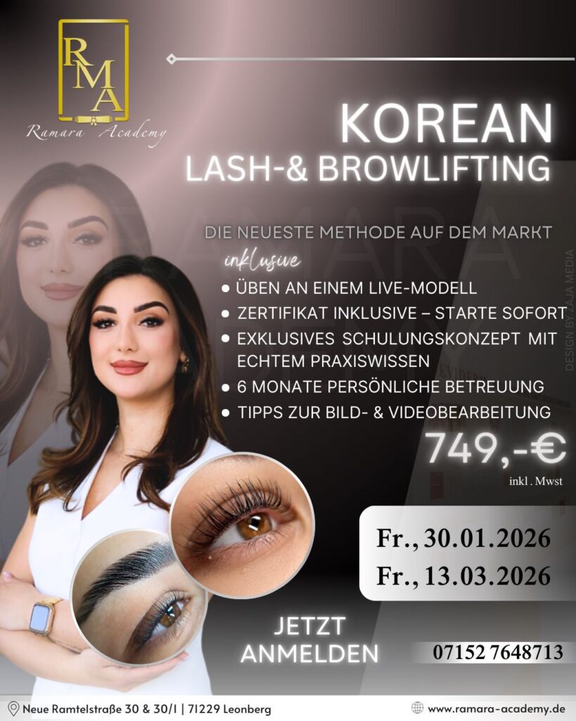 Korean Lashlifting Leonberg Korean Browlifting Leonberg