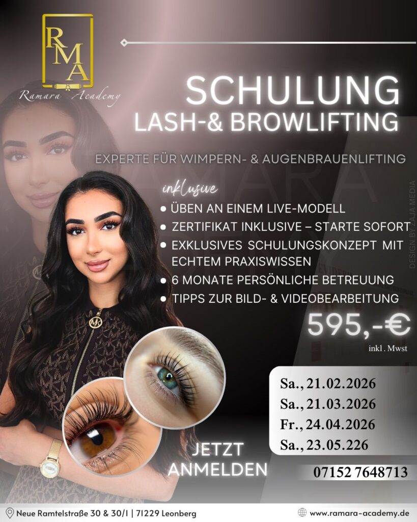 Lashlifting Schulung Leonberg Brow Lifting Schulung Leonberg